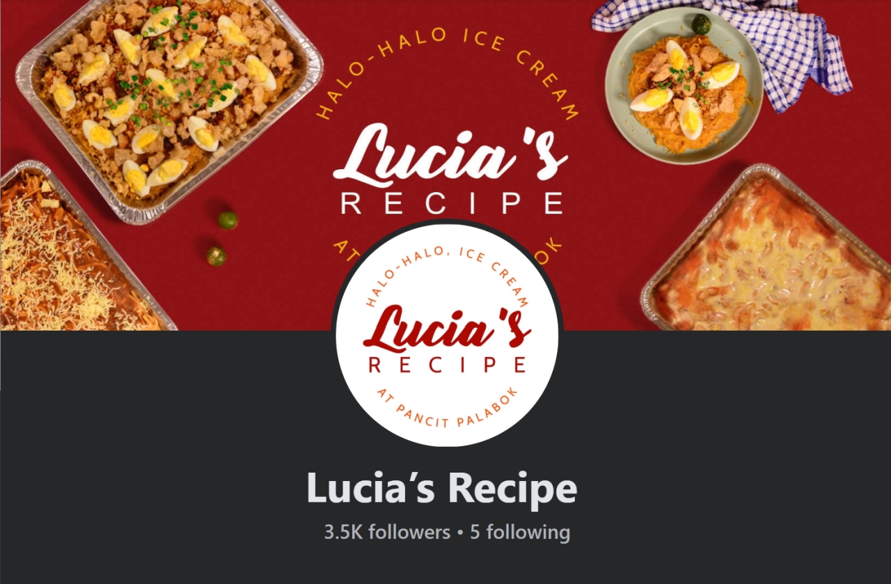Lucia's Recipe — project overview 1