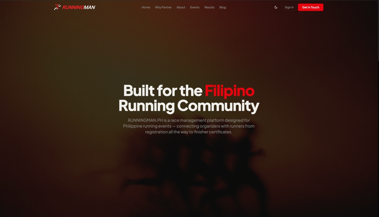RunningMan Philippines — project overview 1