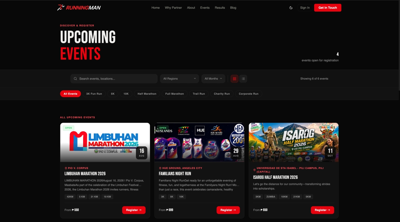 RunningMan Philippines — project overview 2
