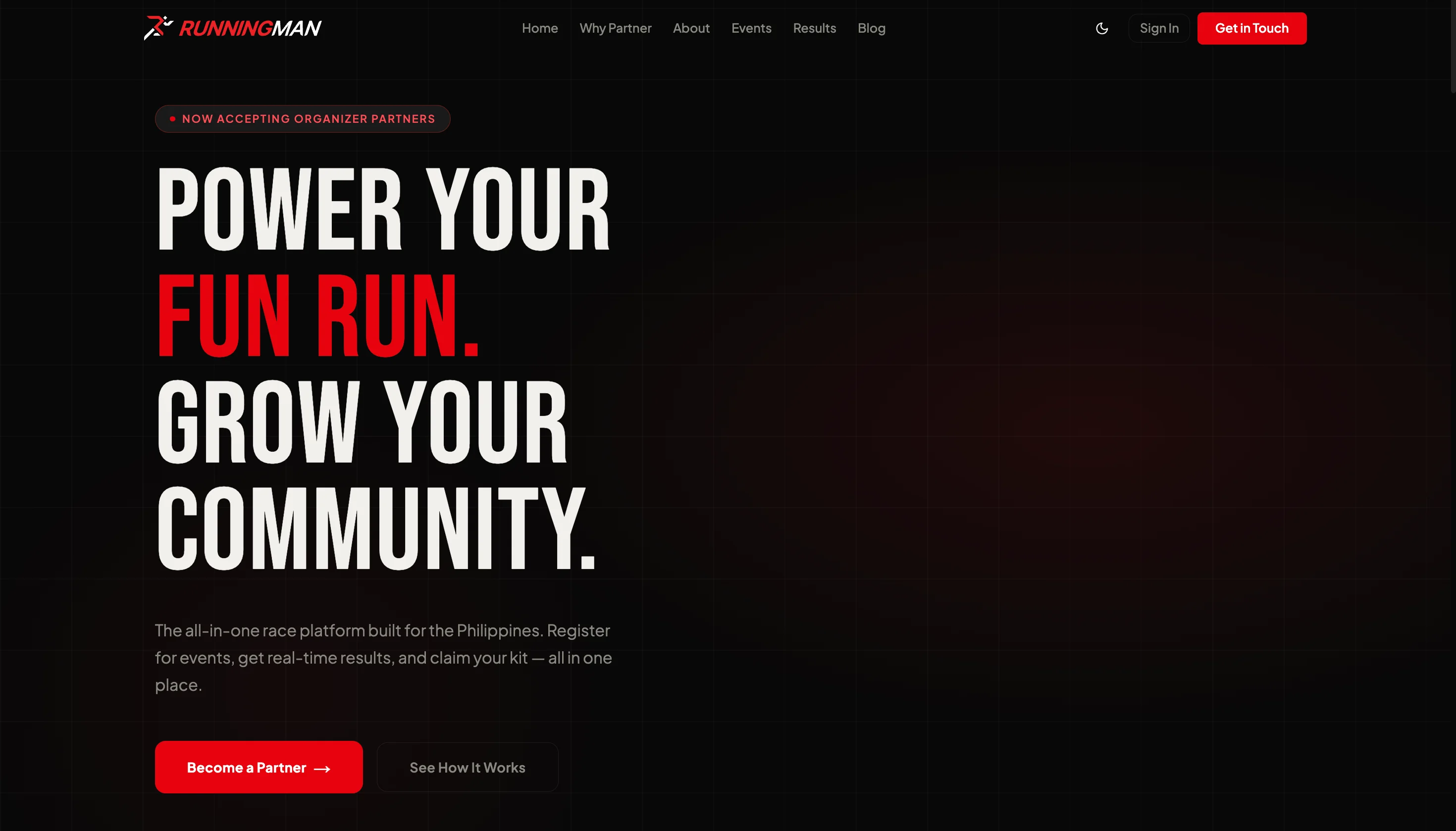 RunningMan – Race Event Management product screenshot