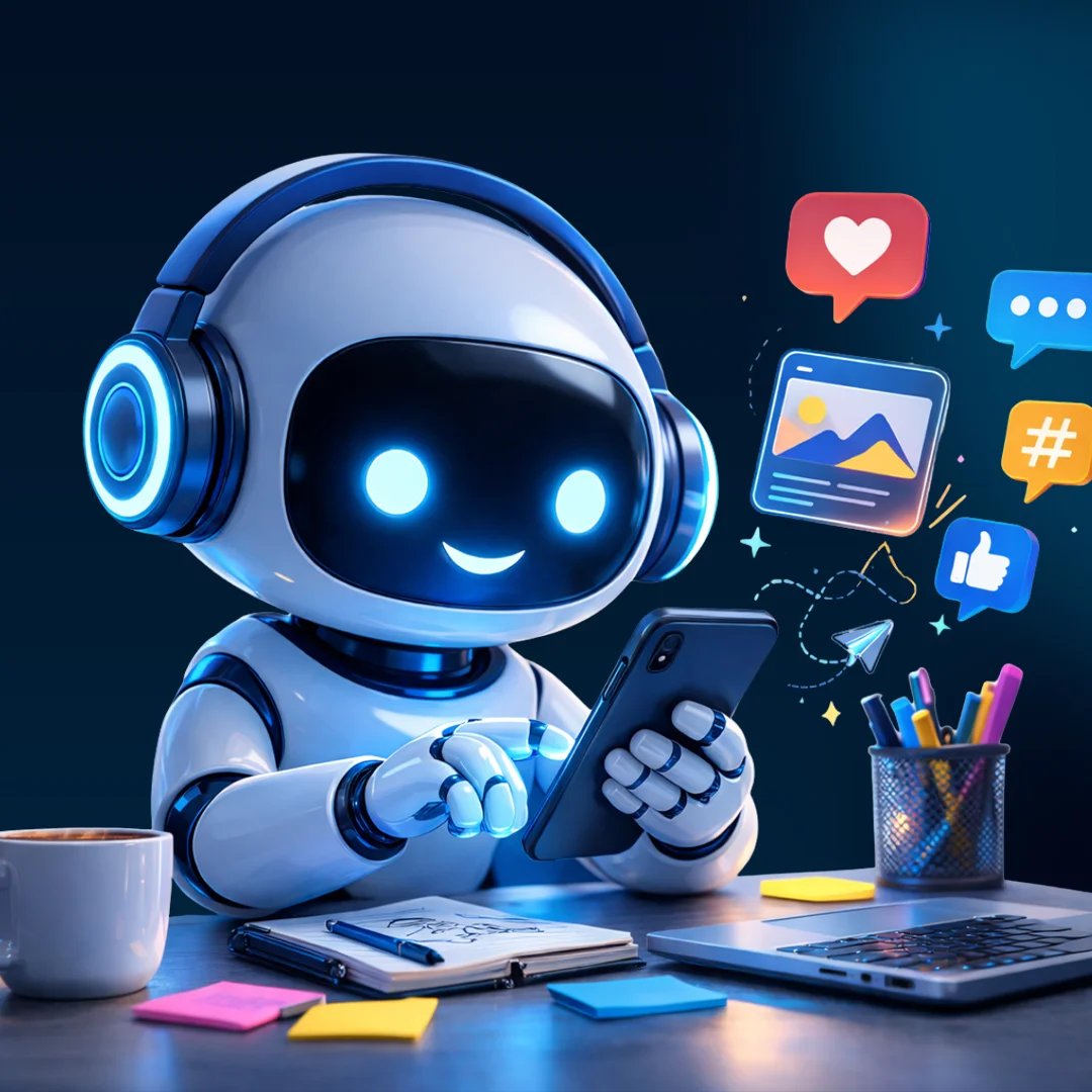 Digital Marketing mascot illustration